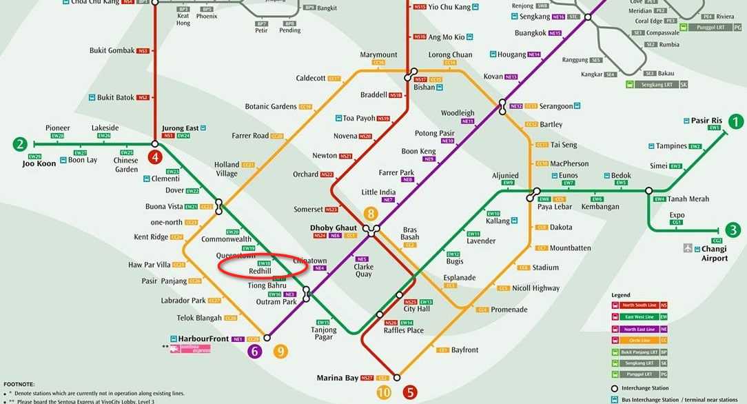 Redhill-mrt-station-map 