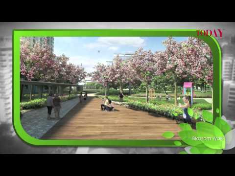 HDB fly-through of Tampines North development plan