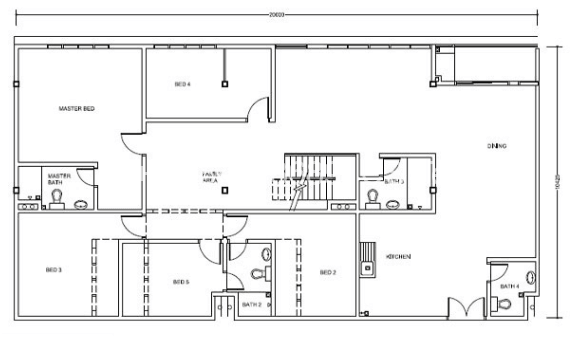 Type F: PENTHOUSE, 2234 + 2241 sqft