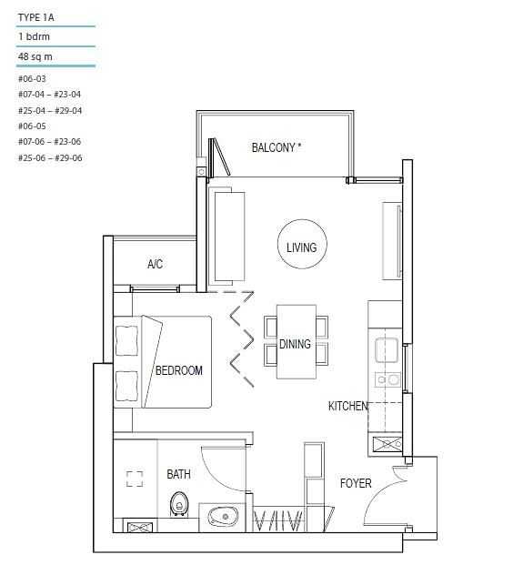 kallang-riverside-floor-plan-1bed-1A