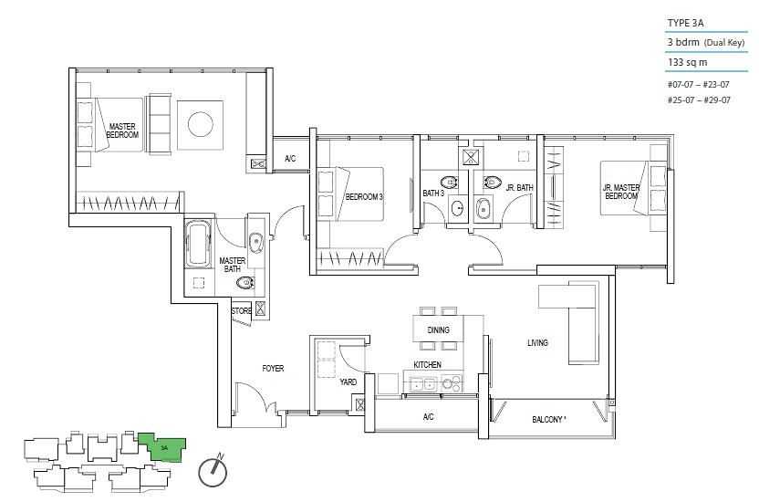 kallang-riverside-floor-plan-3bed-3A