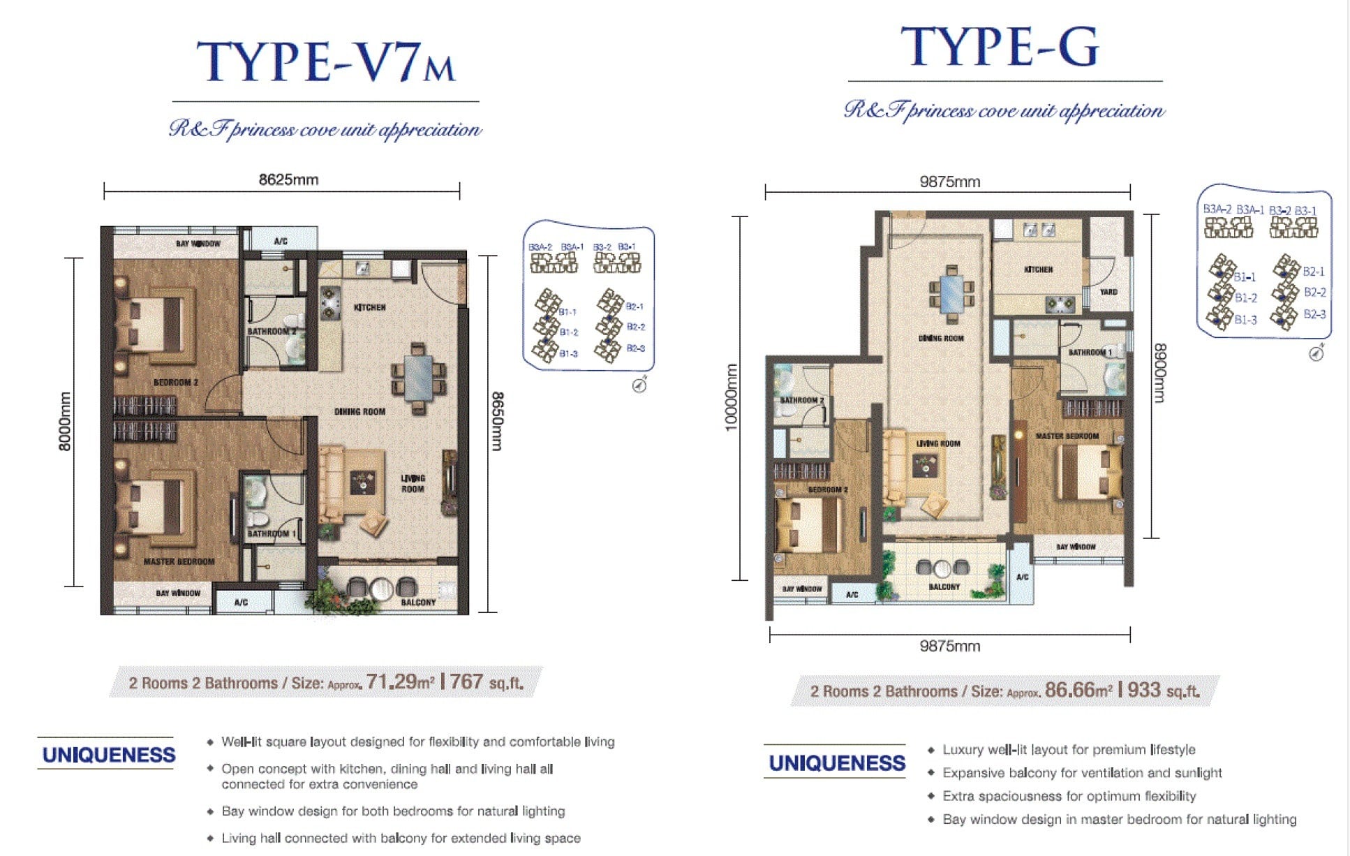 RF Princess Cove JB Floor Plan 2Bedroom