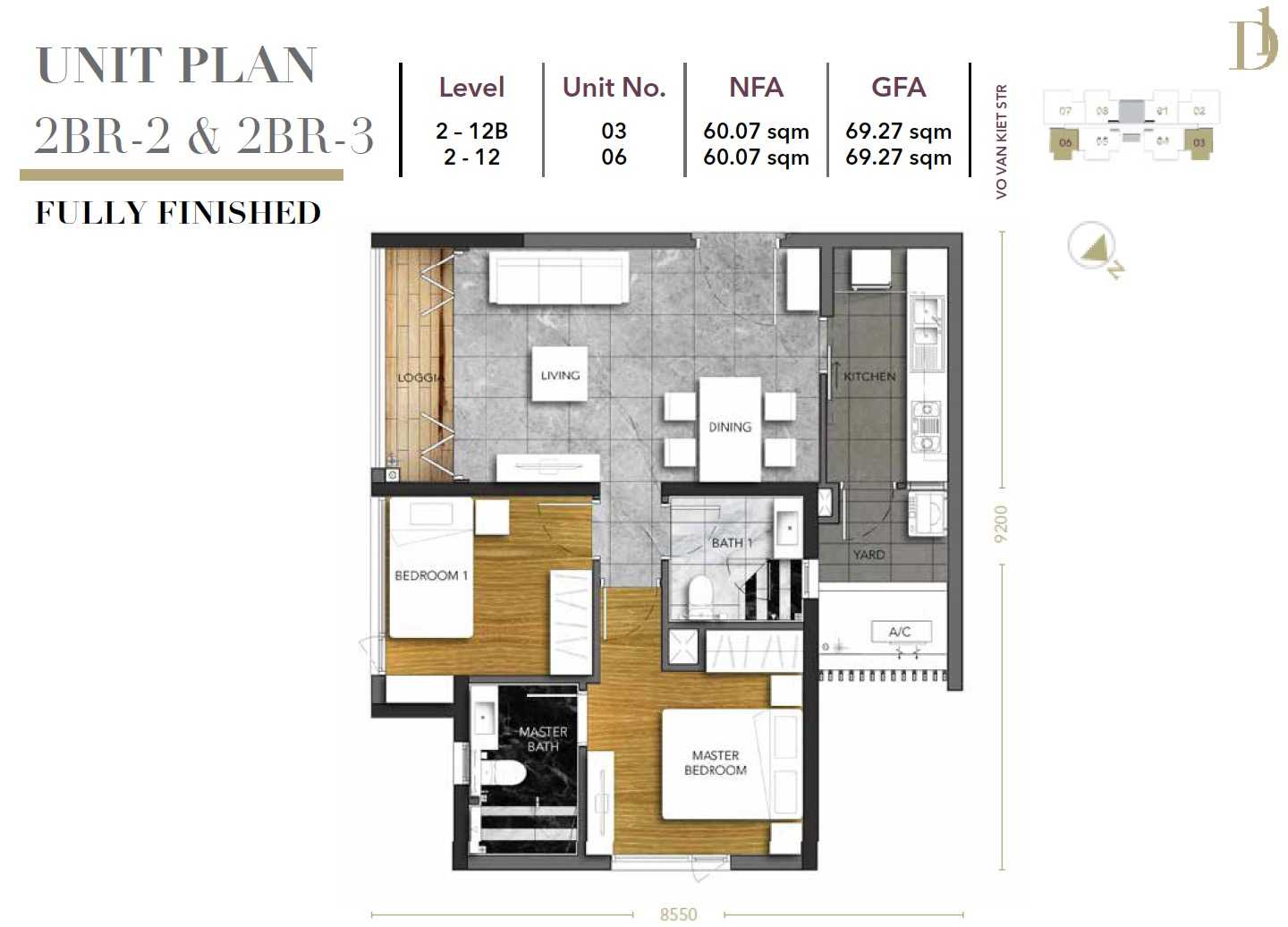 D1mension-UnitPlan-2BR-2&2BR-3