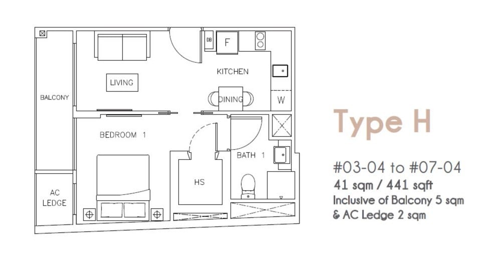 Rezi35-Floorplan-1-Bedroom-Type-H