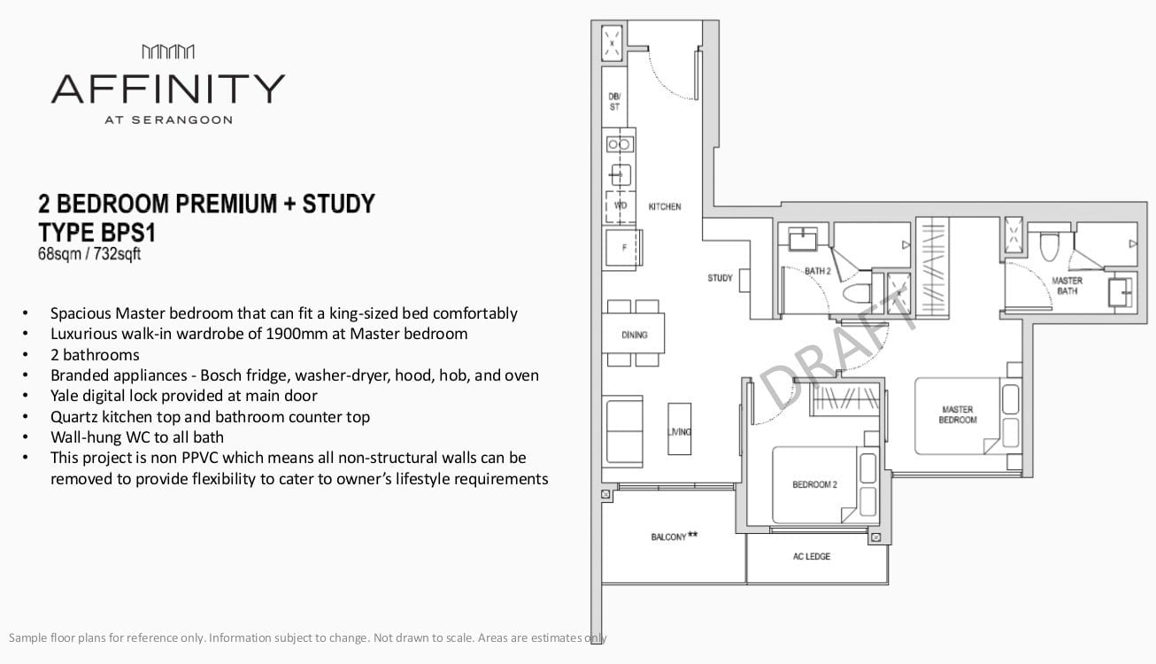 Affinity-Condo-Floor-Plan-Type-BPS1-2BR-Premium-Study