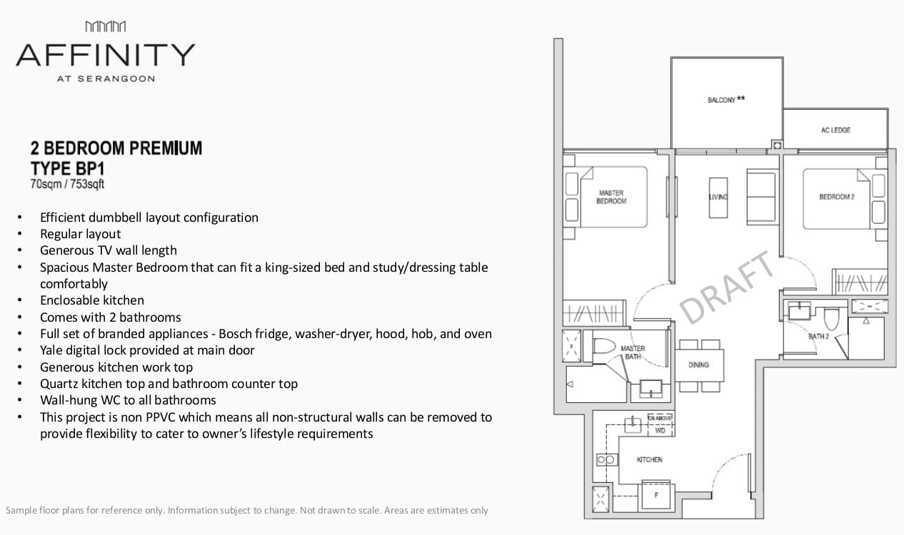 AffinityCondoSerangoonFloorPlanTypeBP12BRPremium