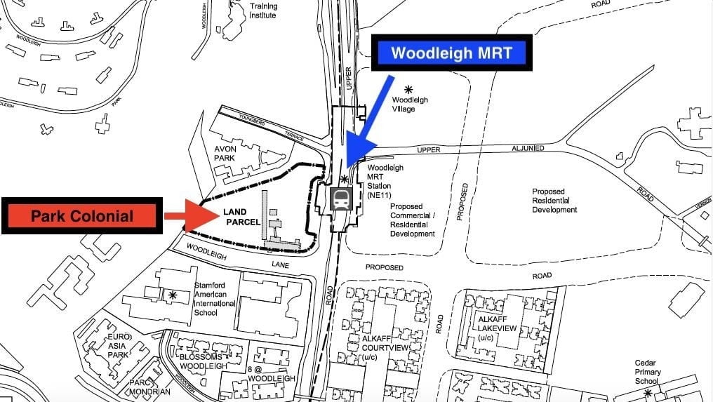 park colonial woodleigh location map 3