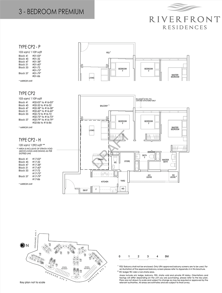 riverfront-hougang-floorplan-3BR Premium