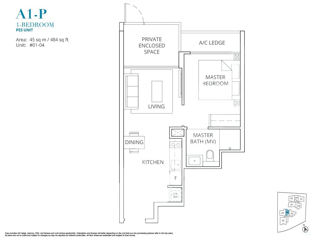 Casa Al Mare Floorplan A1 PES 04 MySgProp