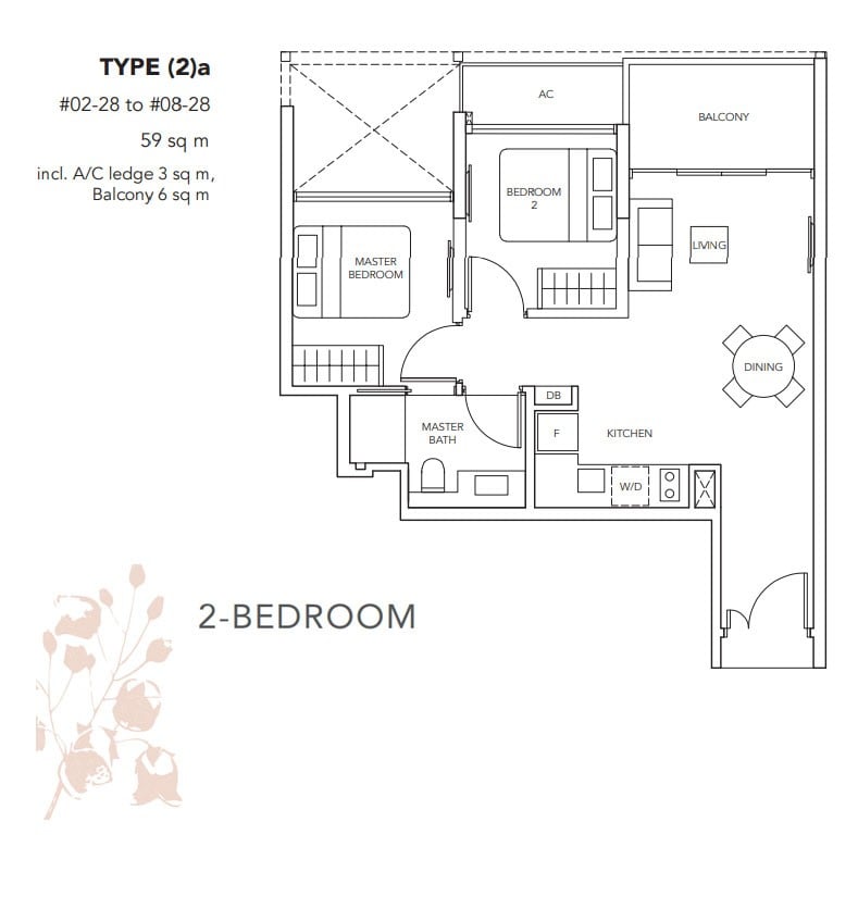 the-jovell-floor plan 2br A