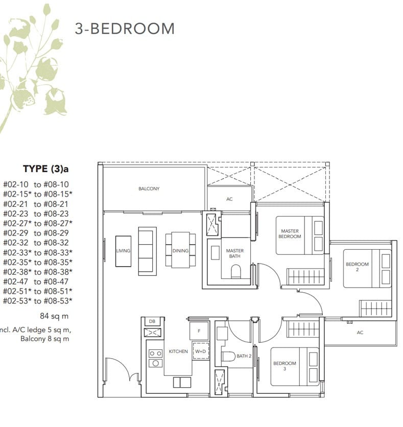 the-jovell-floor plan 3br A