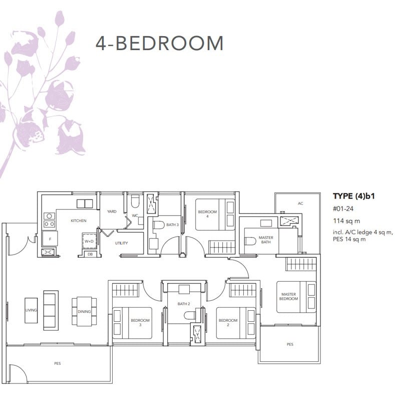 the-jovell-floor plan 4br B