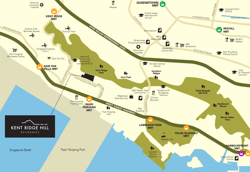 Kent RIdge Hill Map