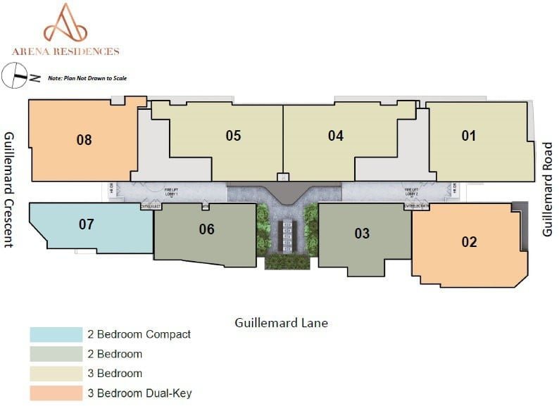 Arena Residences Guillemard - Site Plan