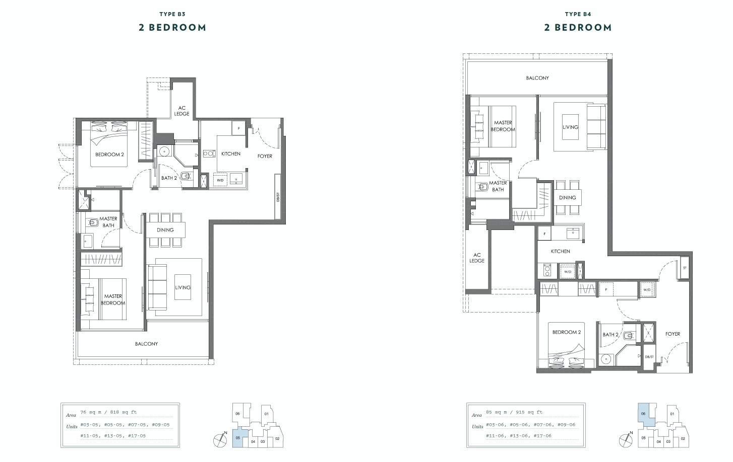 NYON-AMBER-floor plan 2br-2