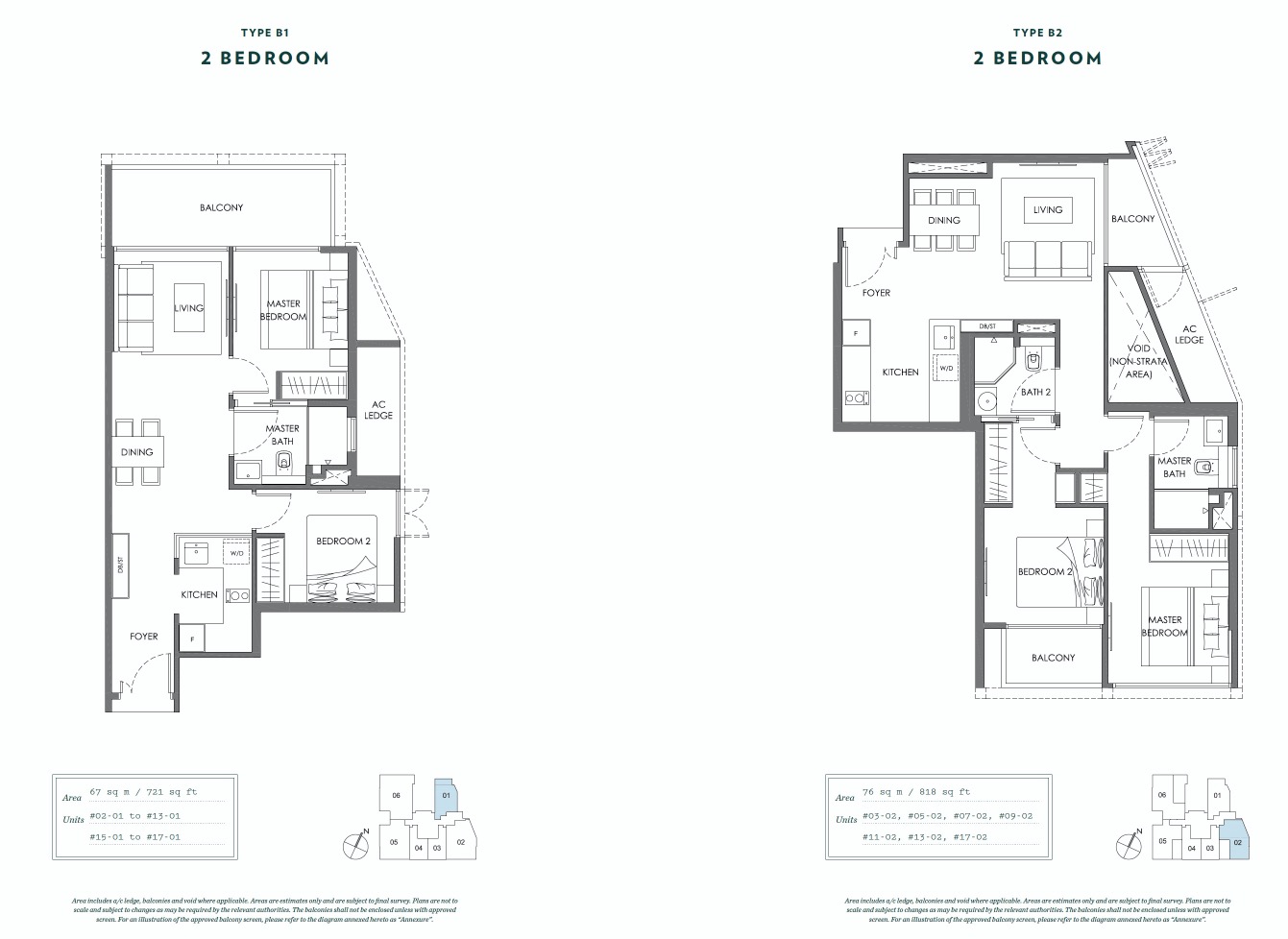 NYON-AMBER-floor plan 2br