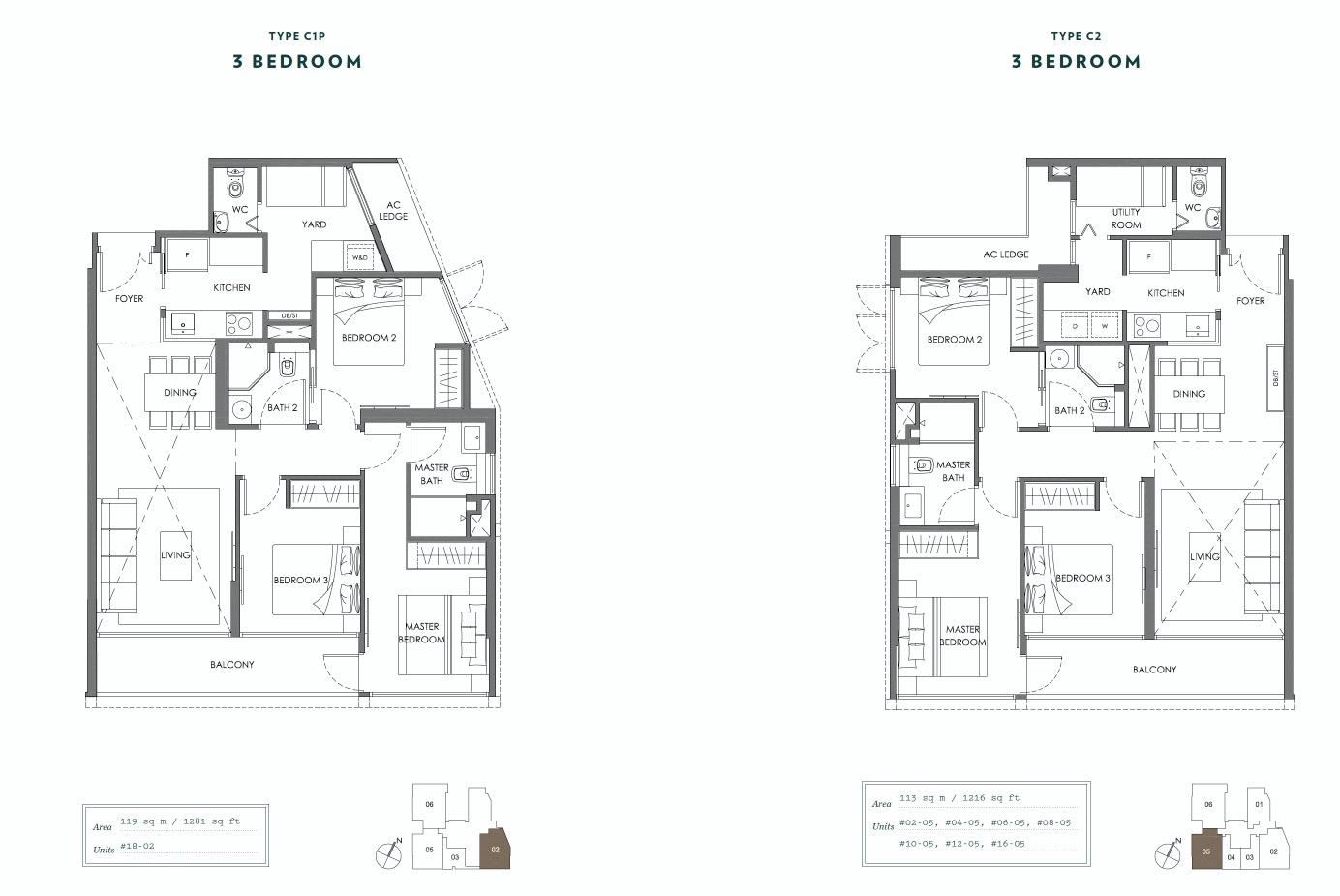 NYON-AMBER-floor plan 3br