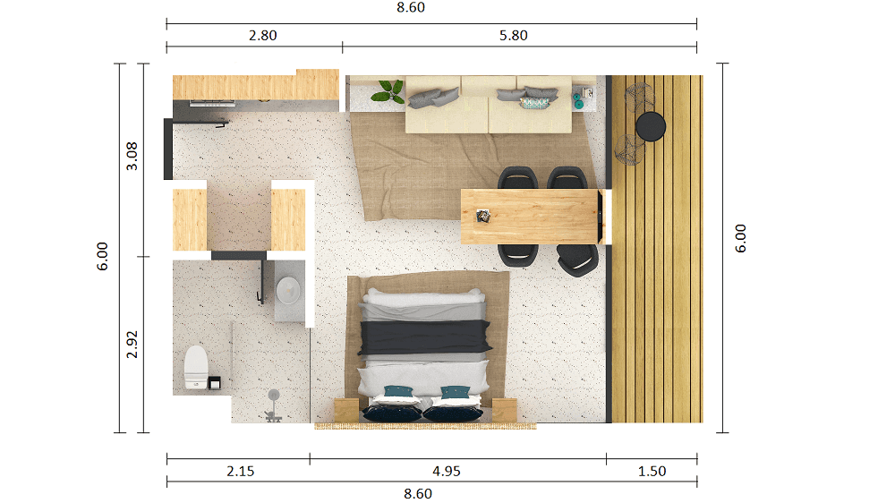 Citadines Bali 1-BEDROOM-1