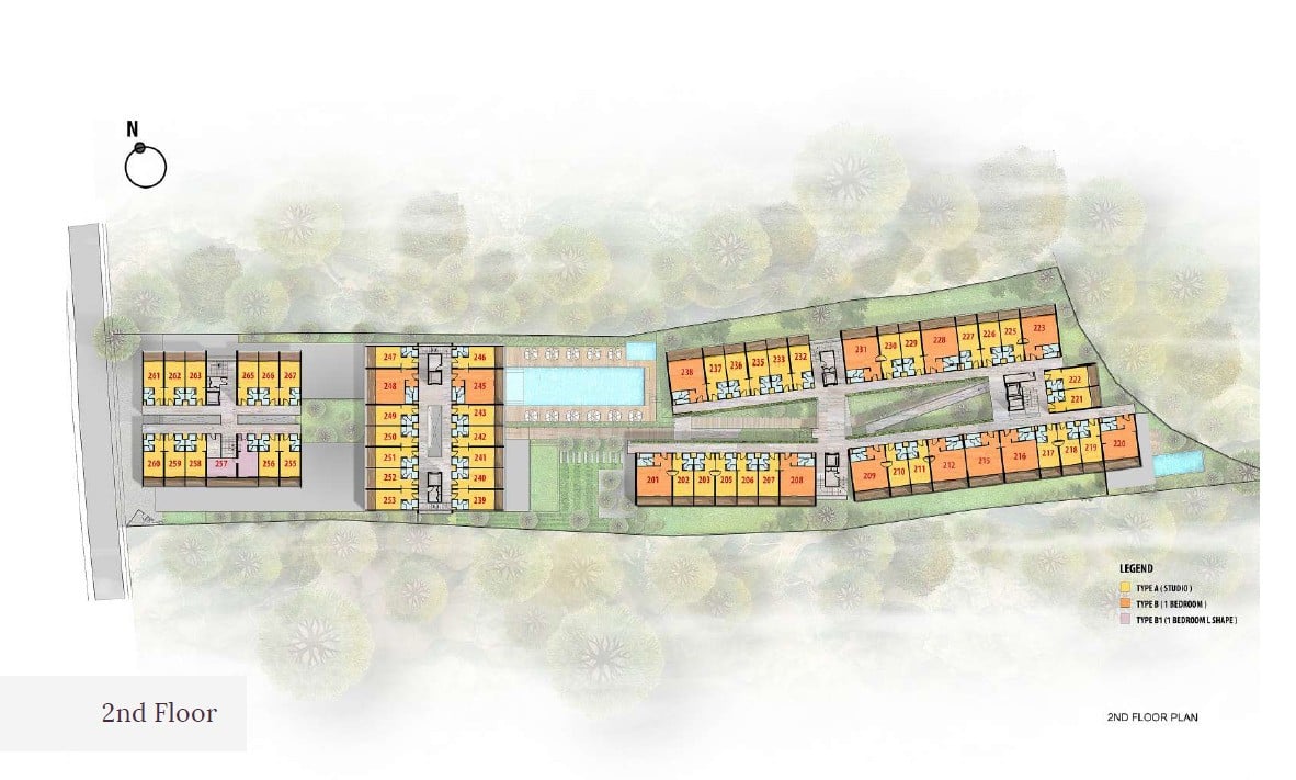 Citadines Bali Site-Plan-2nd-Floor