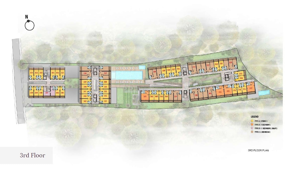 Citadines Bali Site-Plan-3rd-Floor