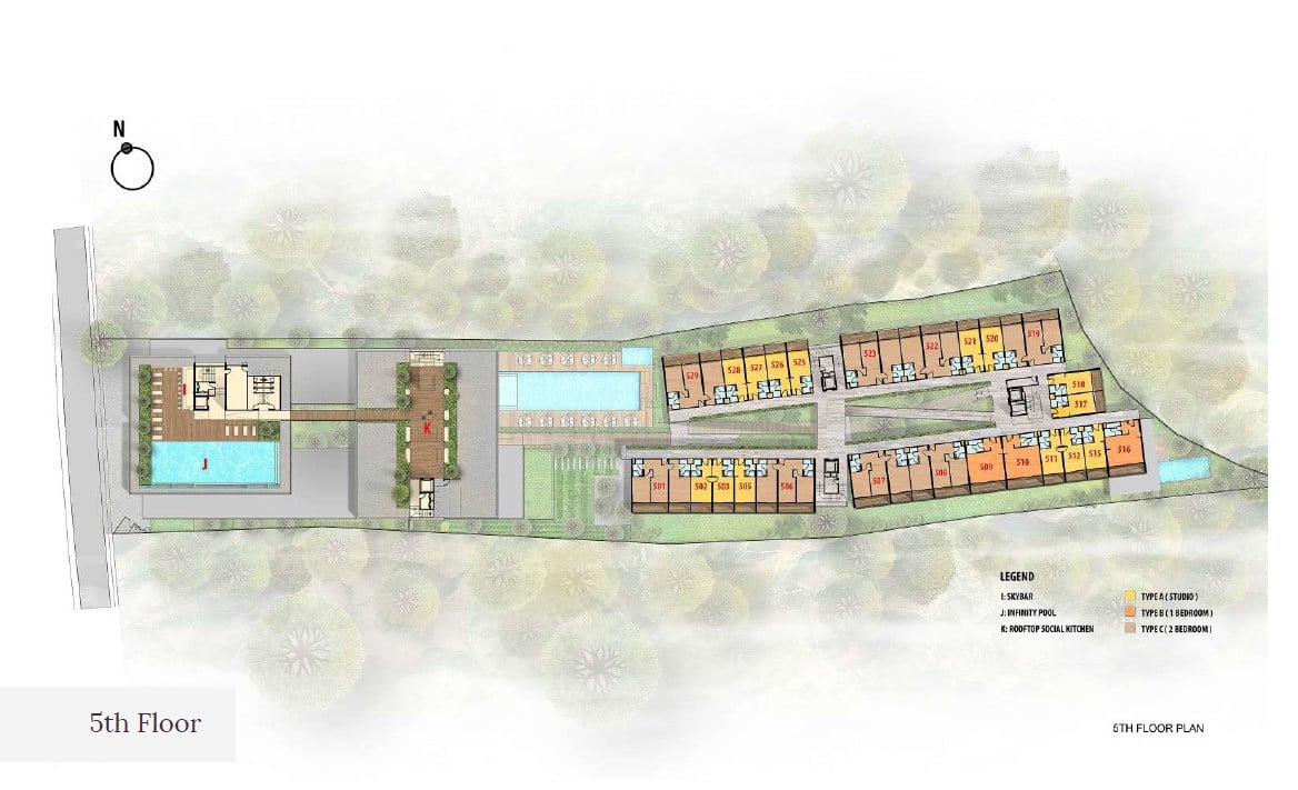 Citadines Bali Site-Plan-5th-Floor