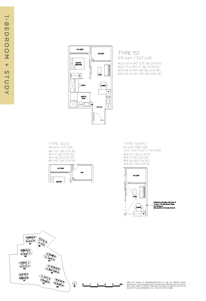 Florence-Residence-floor plan 1BR+S