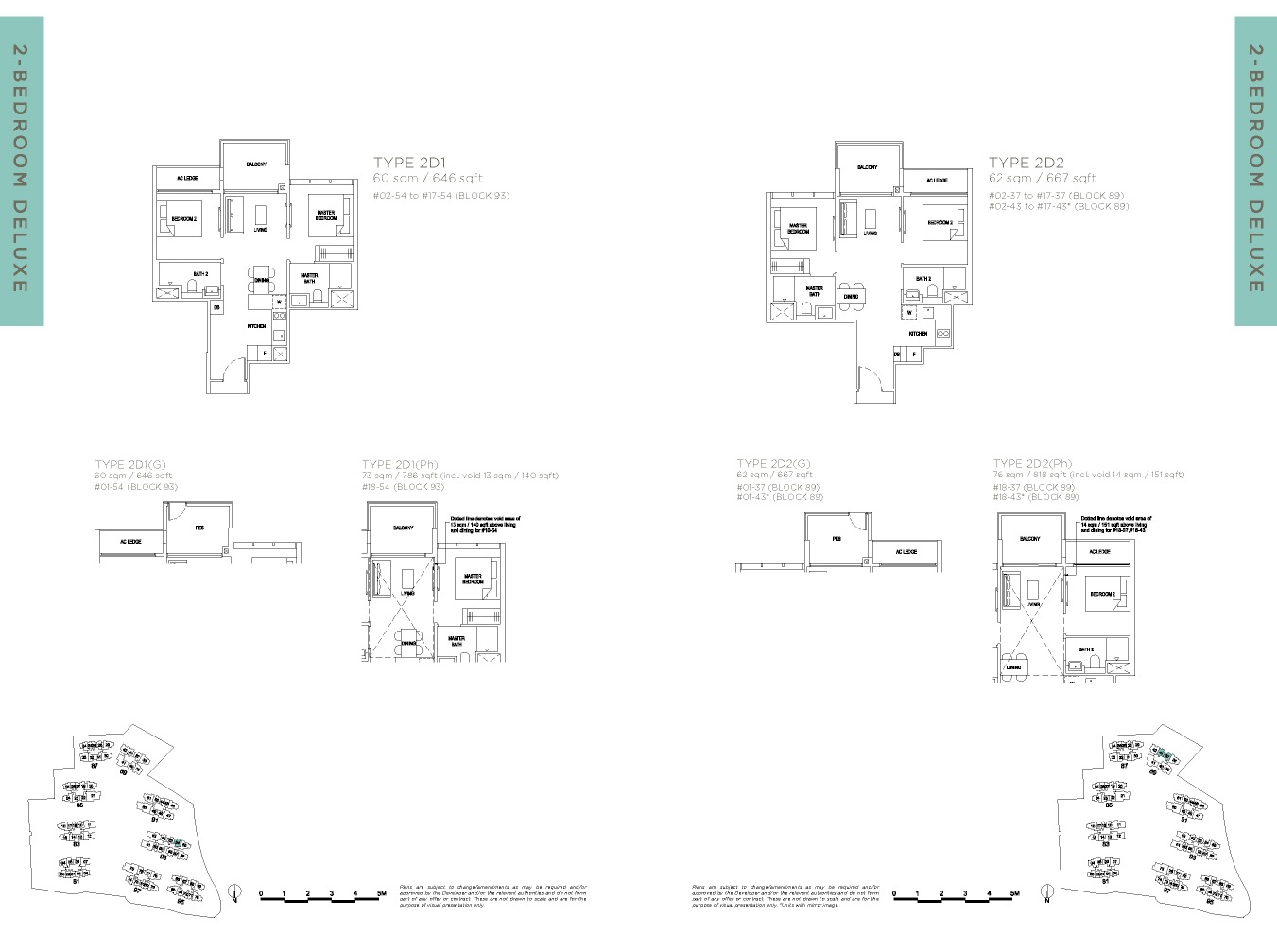 Florence-Residence-floor plan 2BR Deluxe