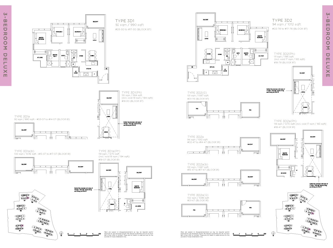 Florence-Residence-floor plan 3BR Deluxe