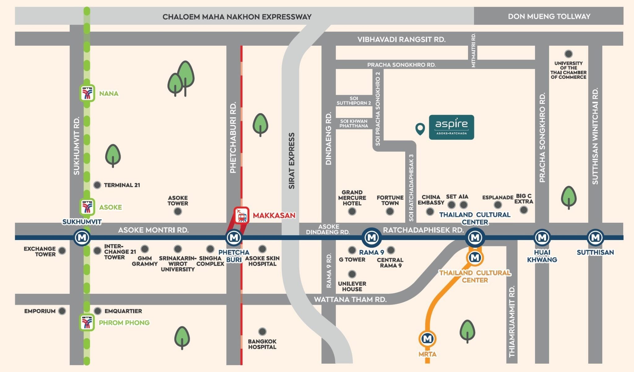 Aspire-Asoke-Ratchada-Location-Map2