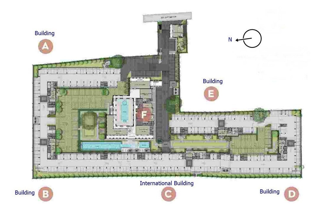 Aspire-Asoke-ratchada-Site-Plan