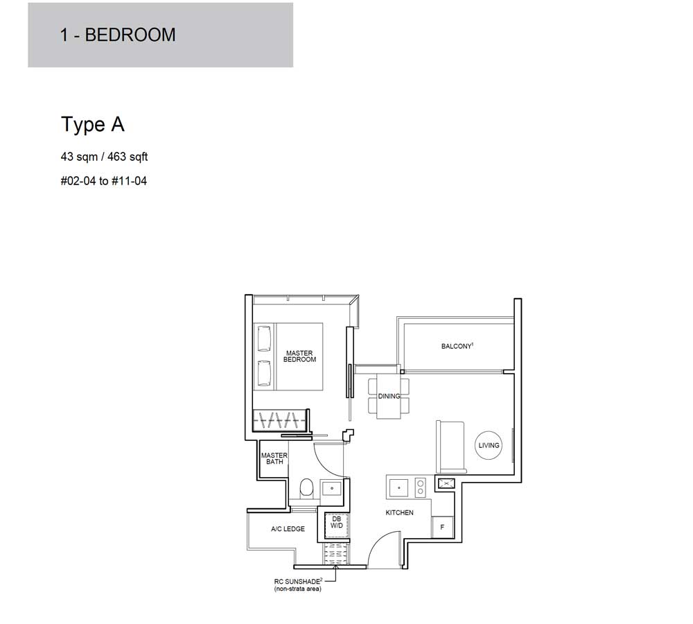 Wilshire-Residences-Floor-Plan-1-Bedroom