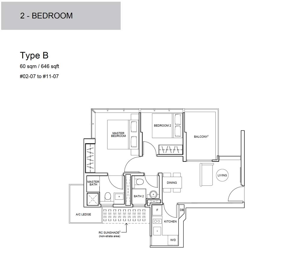 Wilshire-Residences-Floor-Plan-2Bedroom