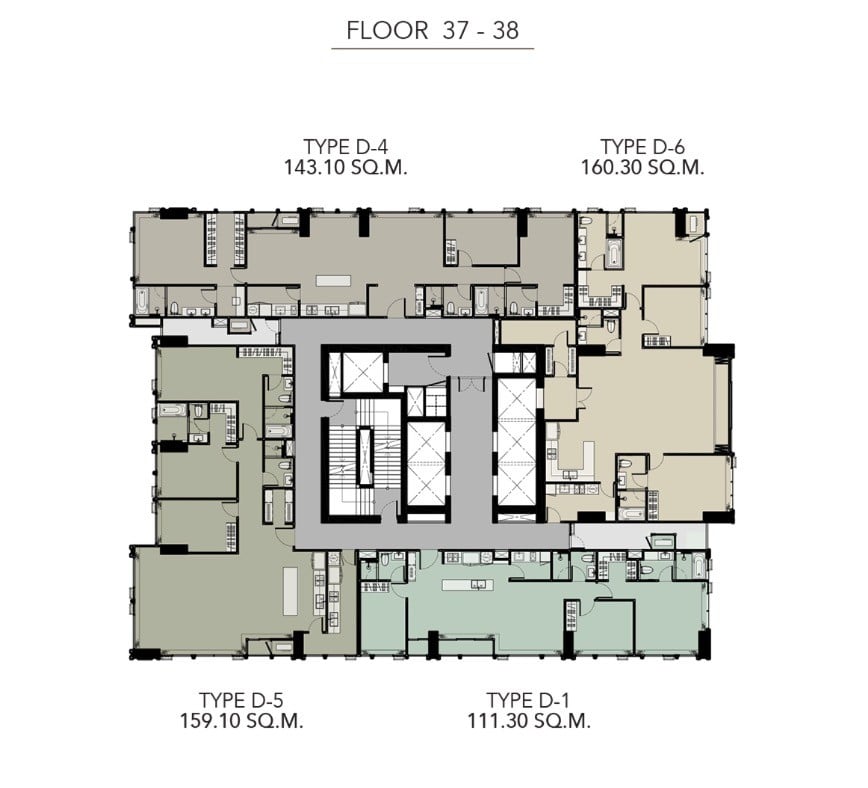 HYDE-Heritage-Thonglor-Floor Plan 37-38