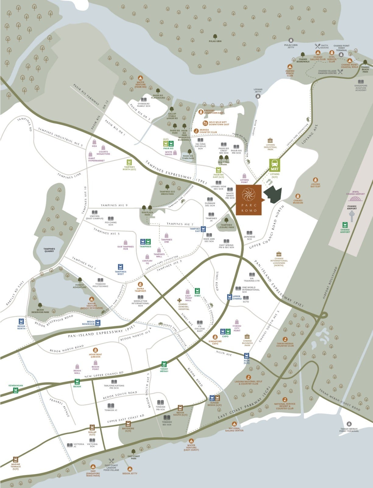 Parc Komo Location Map