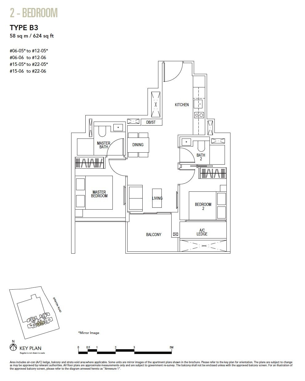 Sky-Everton-Floor Plan-2BR B3