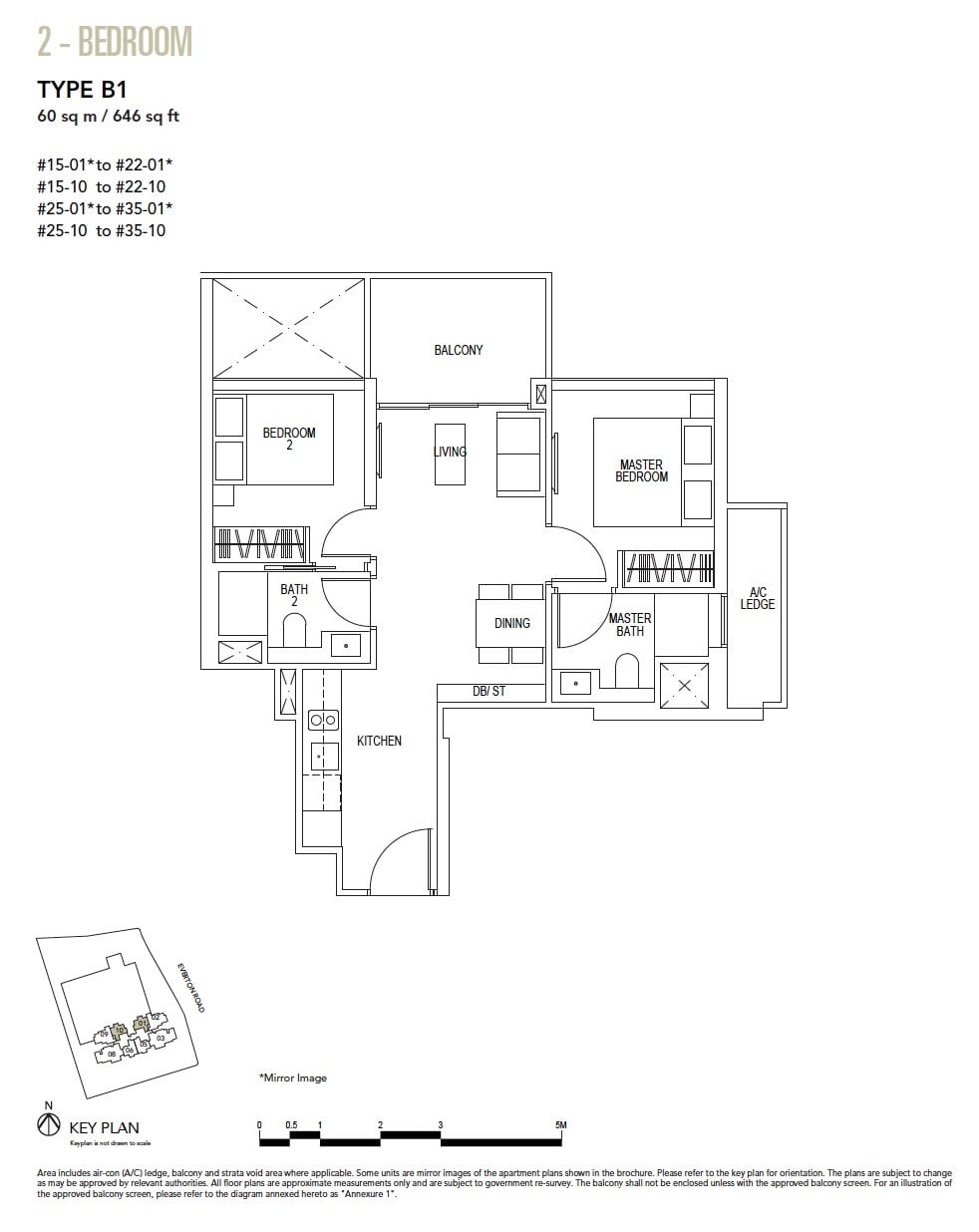 Sky-Everton-Floor Plan-2BR