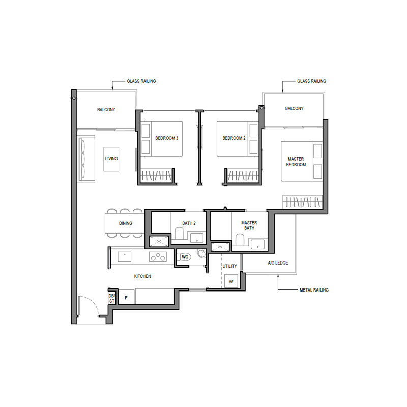 parc-komo-floor-plan-3-bedroom-type-3d1