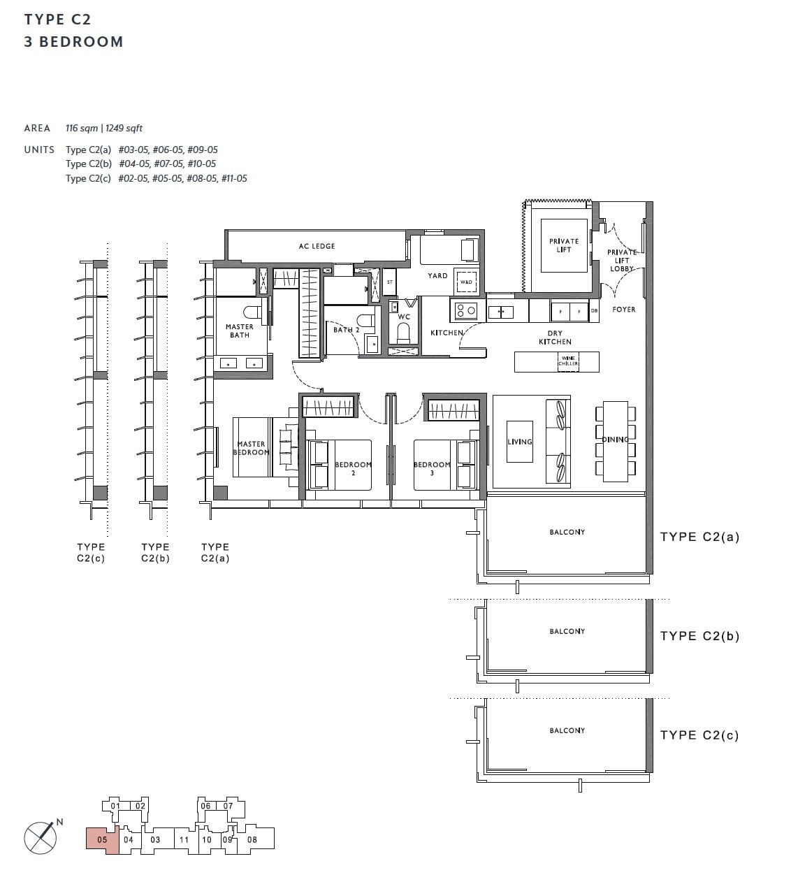 the-hyde-balmoral-floor plan-3BR C2