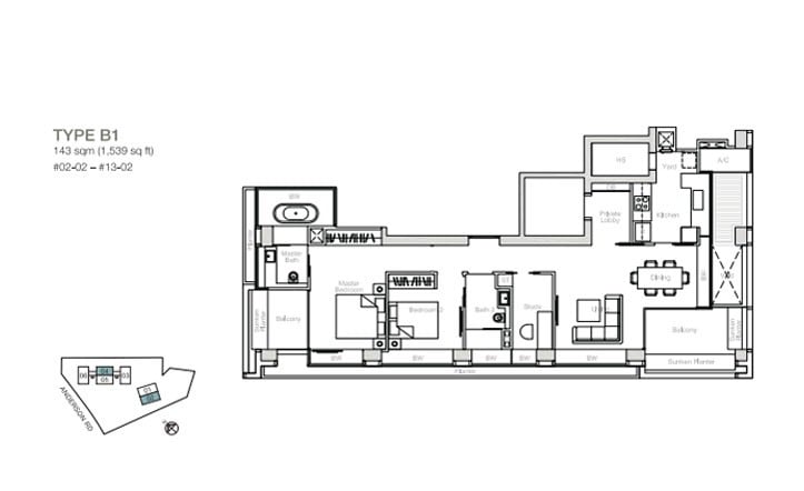 nouvel-18-floorplan 2BR+S B1