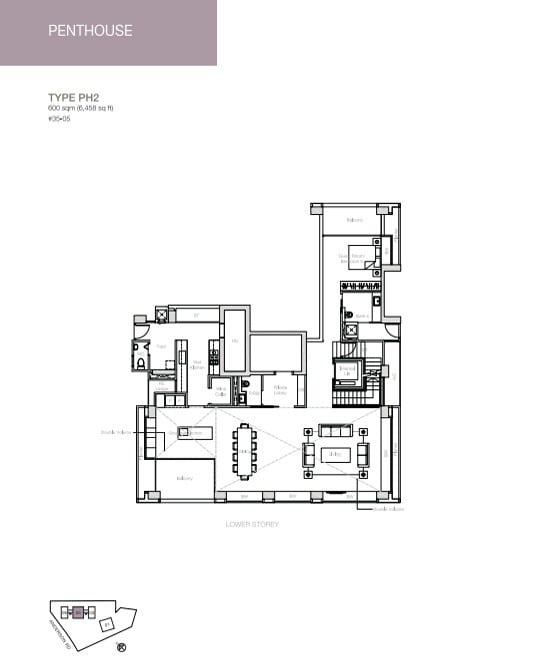 nouvel-18-floorplan Penthouse 2