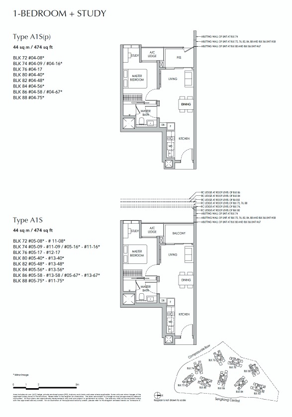 sengkang-grand-floor plan 1+S