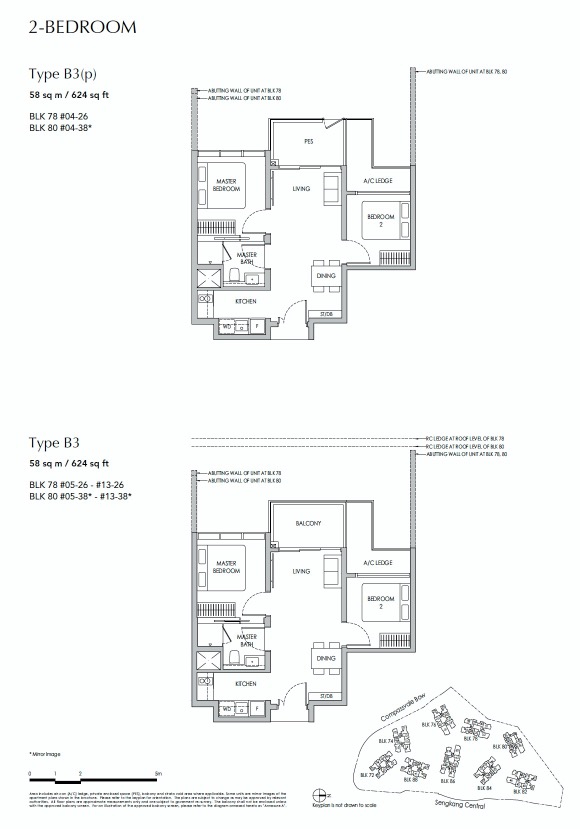 sengkang-grand-floor plan 2BR-2