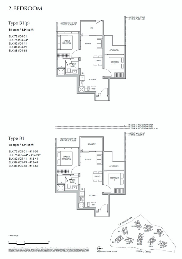 sengkang-grand-floor plan 2BR