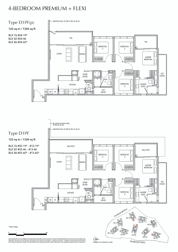 sengkang-grand-floor plan 4BR Flexi