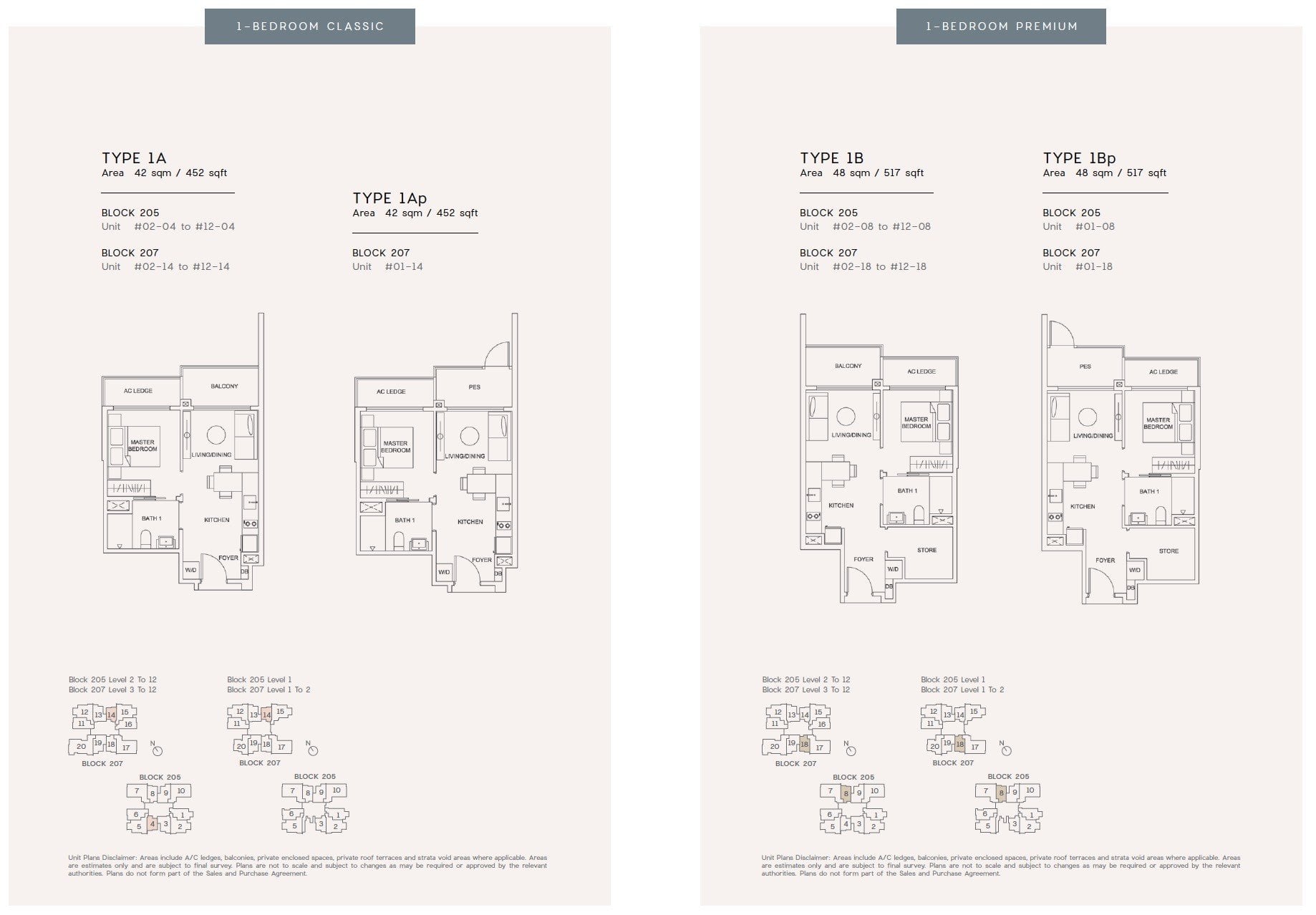 urban treasures floor plan 1BR