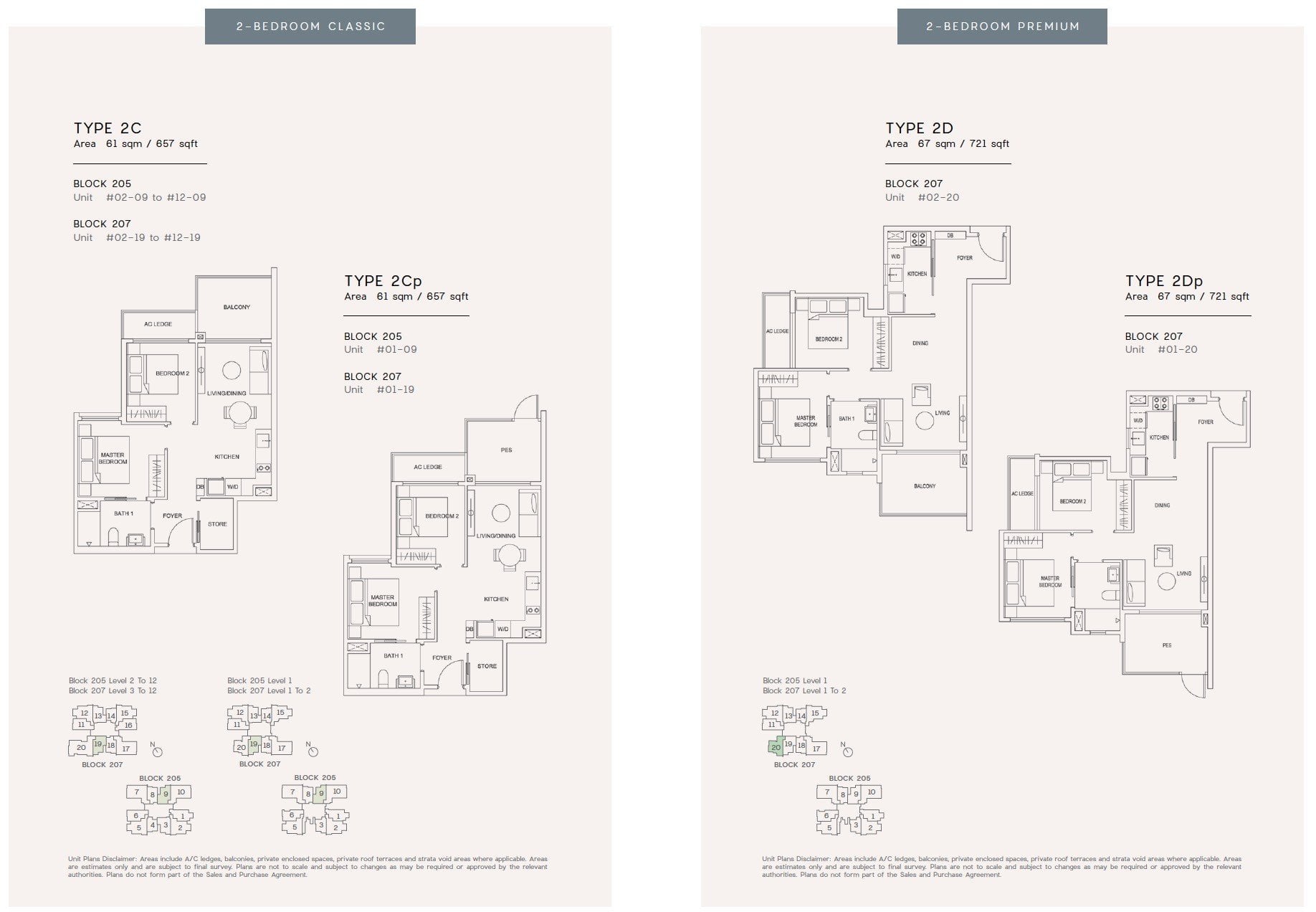 urban treasures floor plan 2BR 2