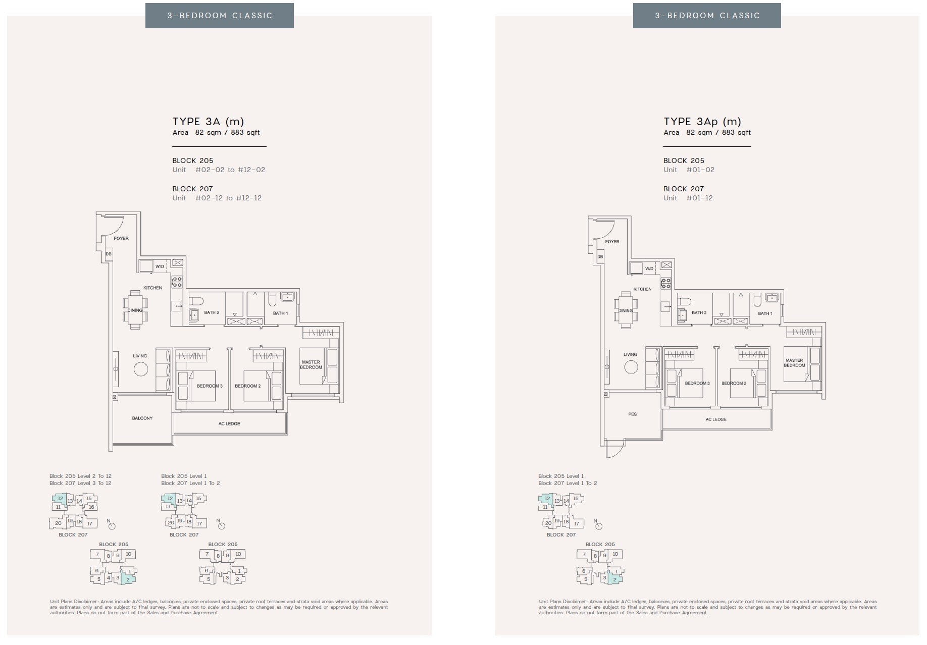 urban treasures floor plan 3BR 2