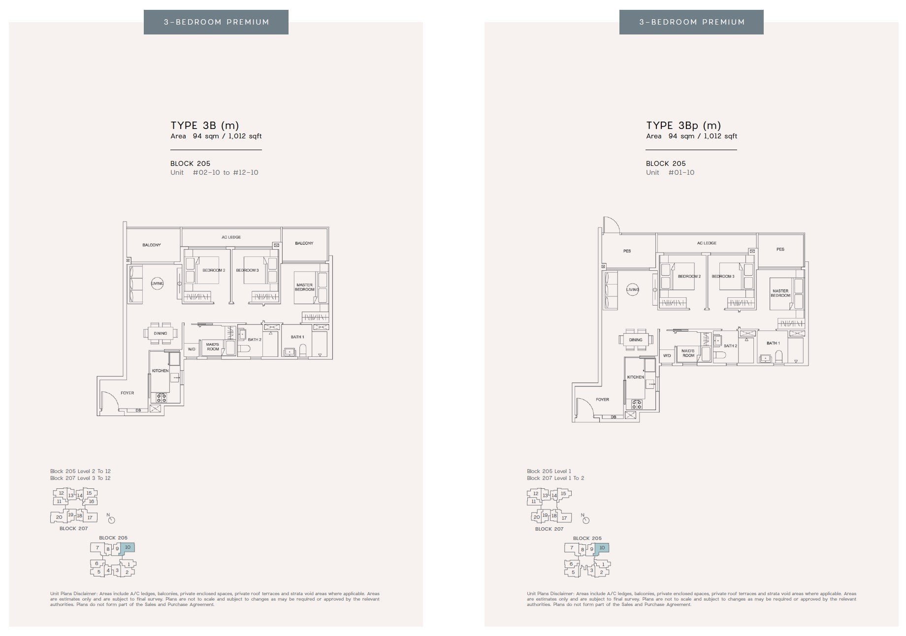 urban treasures floor plan 3BR 4