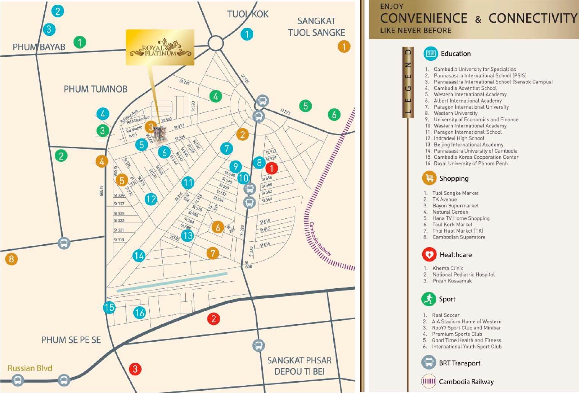 Royal Platinum location map