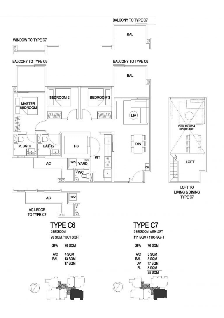 Uptown-Farrer-FloorPlan-3-Bed-C6 C7